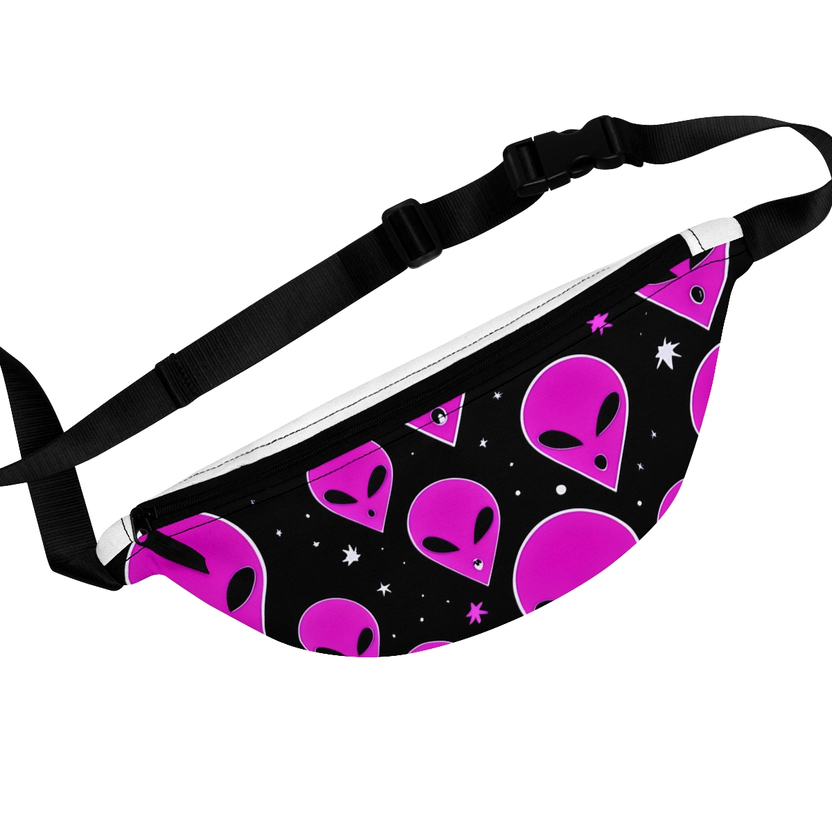 Cosmic Wanderer's Warp: 3I/ATLAS Inspired Pink Alien Fanny Pack